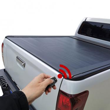 Pickup series electric tonneau cover automatic truck bed roll-up shutter cover with remote key