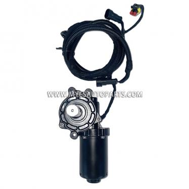 TB1663-018L Universal Two-Pin Flat Plug Power Running Board Motor Front Left Driver Side with Integrated Light Wiring Loom Special Connector for VW Teramont Heavy Duty Standalone Electric Side Step Actuator