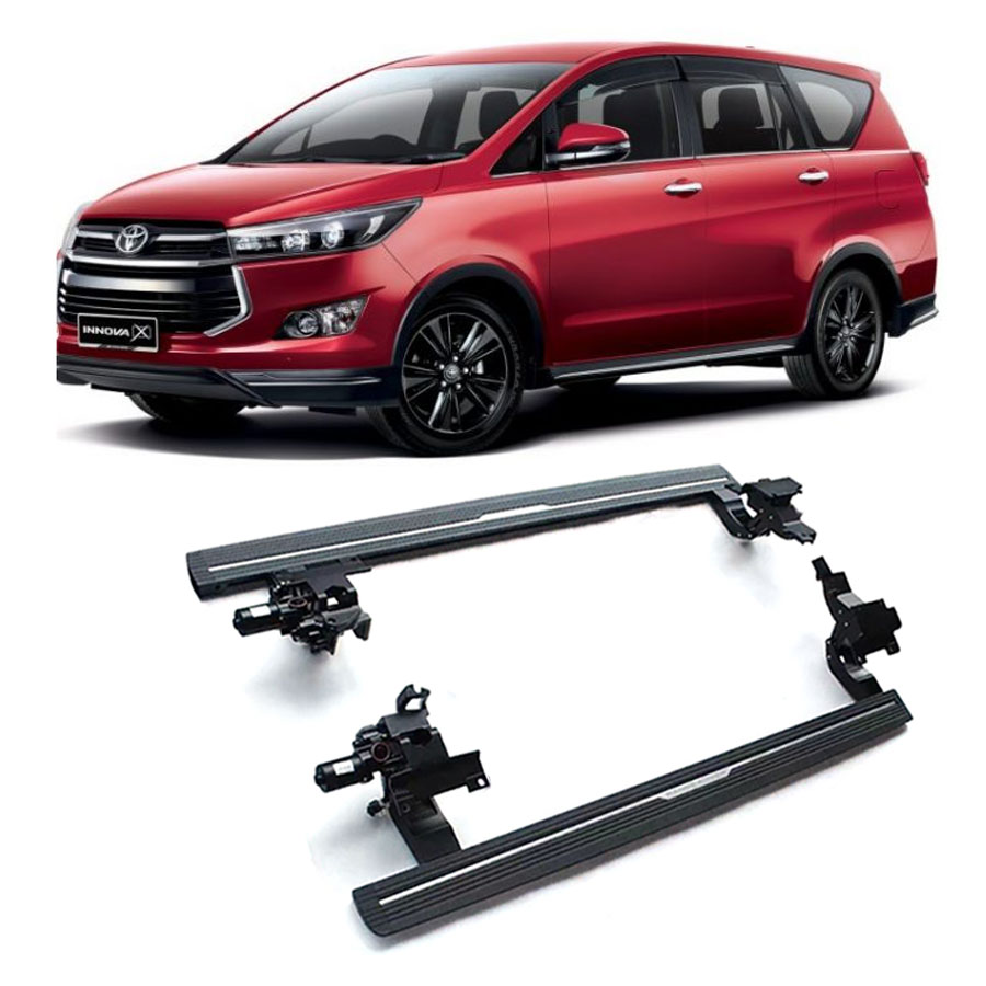 Custom logo in stock automatic power running board panel electric side step for Toyota FORTUNER INNOVA 4Runner 2014+,2016+
