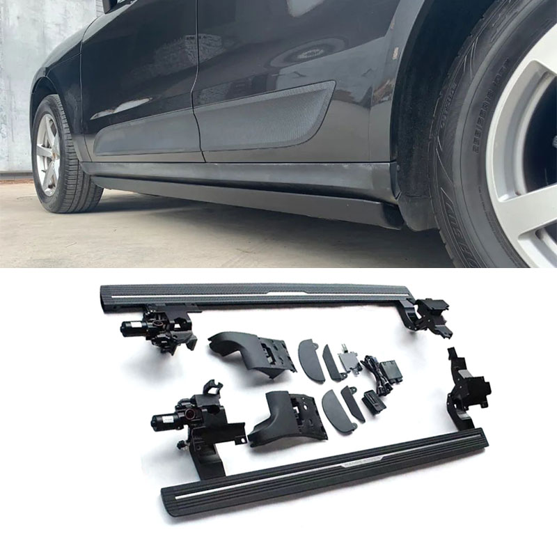 Customized logo promotion price aluminum alloy power running board pedal automatic car side step for 2014+ Porsche Macan