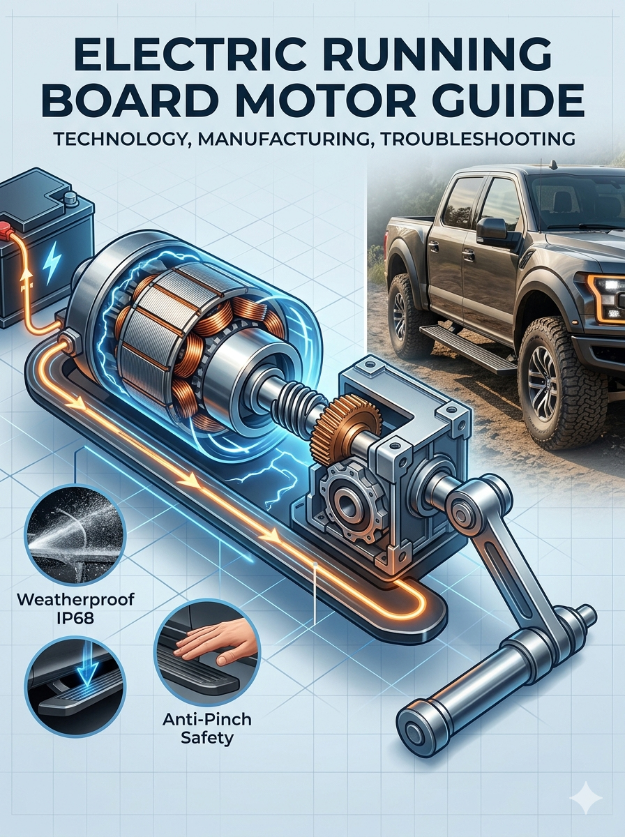 The Heart of Electric Running Boards: A Deep Dive into Side Step Motor Working Principles, Manufacturing, and Troubleshooting