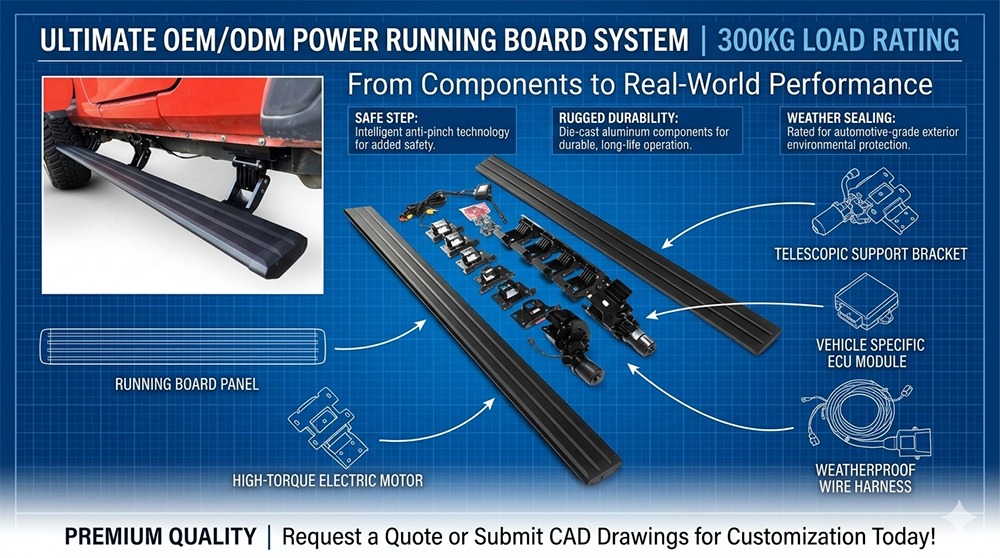 The B2B Guide to Sourcing Heavy-Duty Automatic Power Running Board Systems