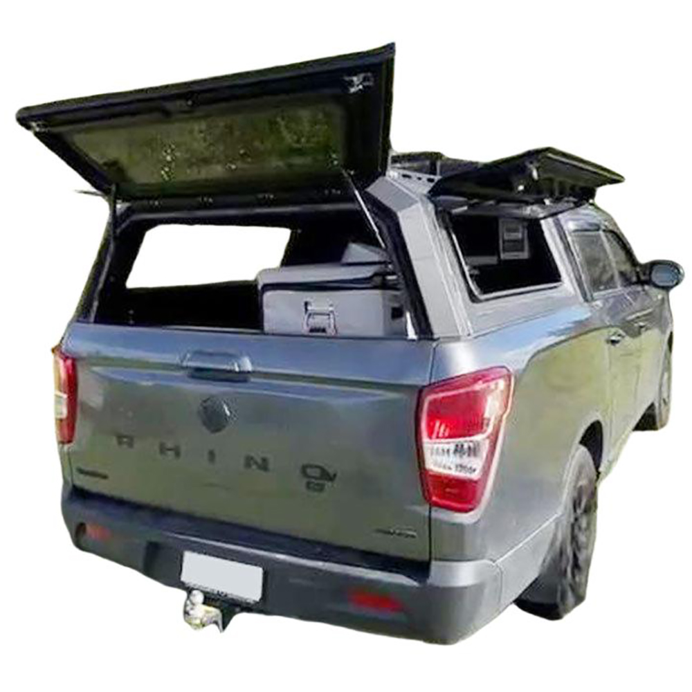 Futuristic Heavy-Duty Hardtop Camper Shell for Kia Tasman (2025+) & SsangYong Musso / Rexton Sports (2018+) | Waterproof Steel & Aluminum Truck Canopy